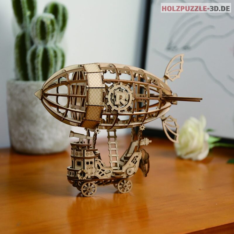 Zeppelin Luftschiff 3D Holzpuzzle 